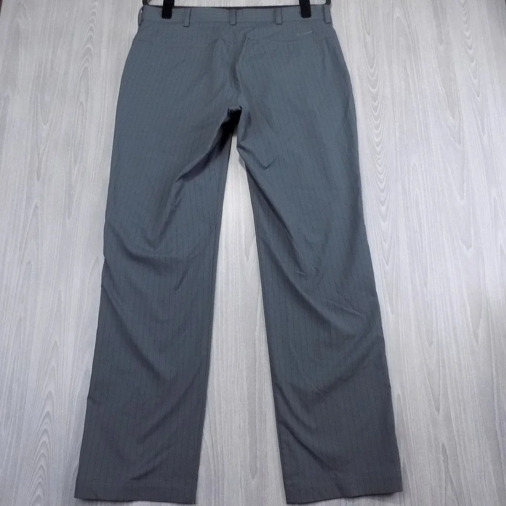 Nike Pants Mens 34x32 (fits 36x32) Tour Performance Dri-FIT Gray Pinstripe EUC